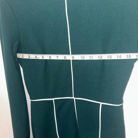 Alexia Admor Green Midi Long Sleeve Xs Round Neck - Picture 11 of 12
